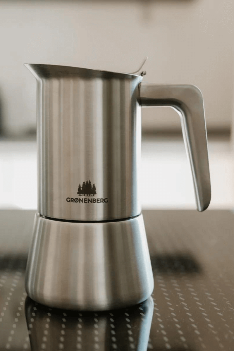 Grønenberg Espressokocher Edelstahl, Produktansicht
