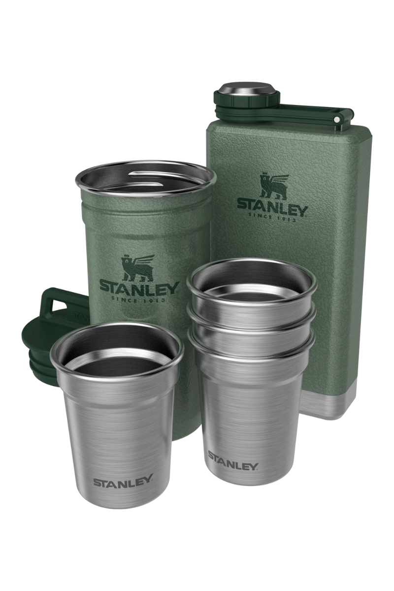 Stanley Abenteuer Pre-Party Schnapsglas + Flachmann Set, Produktansicht