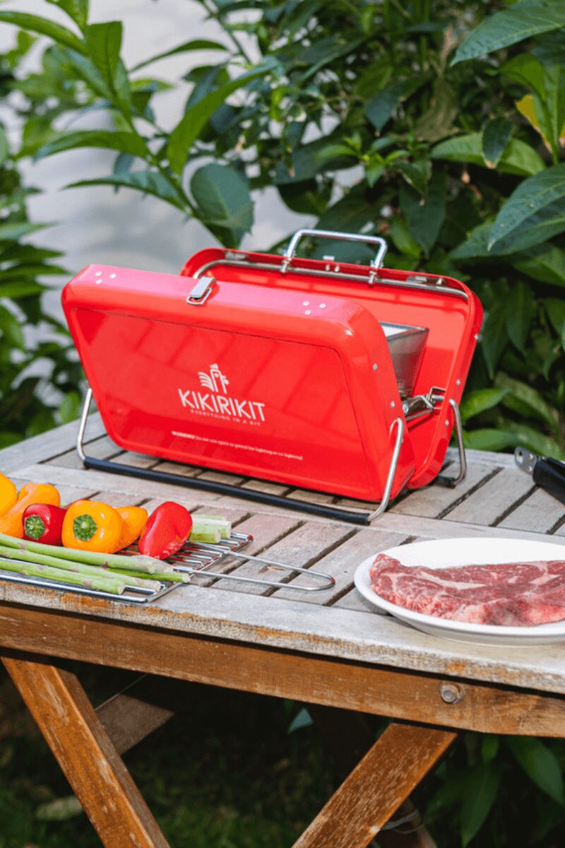 Kikirikit Tragbarer Koffer-Holzkohlegrill