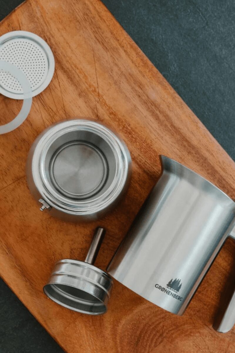 Espressokocher von Gronenberg aus Edelstahl für Kaffeegenuss Einzelteile
