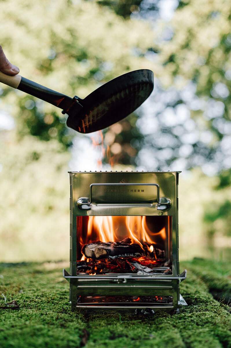 Stabilotherm Jägerpfanne XL mit Holzgriff für Deine Outdoor Küche