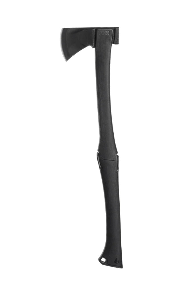 AGAWA ADK26 als zusammengebaute Forstaxt in Schwarz für Outdoor und Waldarbeit