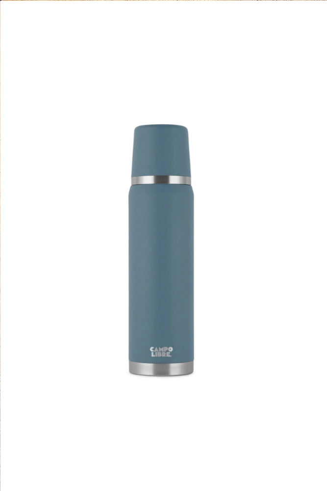 Campo Libre Thermosflasche „Jaco“ 1000 ml in Blau – Isolierflasche für heiße und kalte Getränke