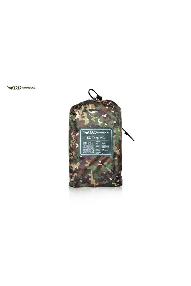 DD Hammocks Tarp 3 x 3 m in Multicam im Packsack, freigestellt