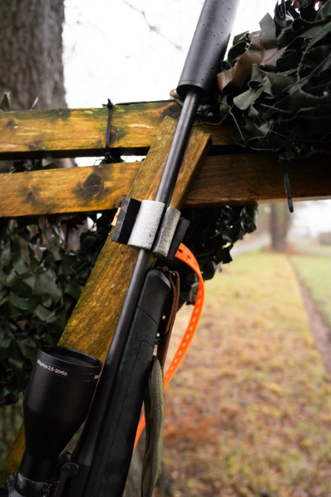 Fixplus Gewehrhalter Outdoor Befestigung Riemen fuer Jagd Ausruestung und sicheren Transport