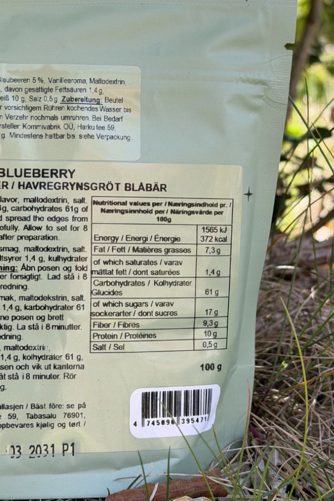 Food Force Beeren Müsli als süße Trekkingnahrung für Frühstück, Outdoor-Abenteuer und Campküche