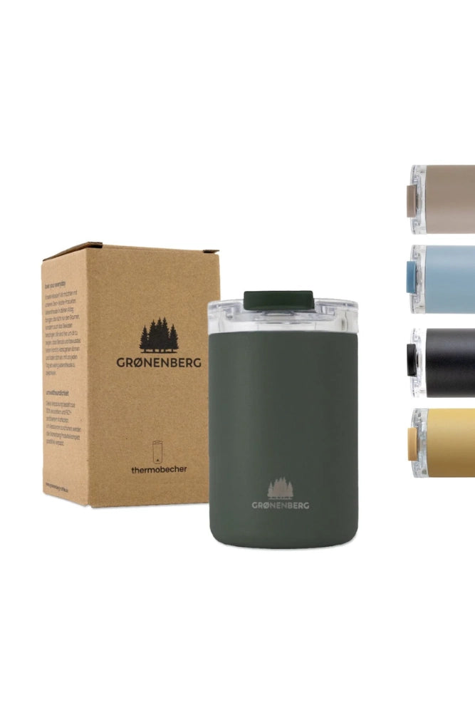Groenenberg Thermobecher 320 ml in Forest – nachhaltiger Edelstahl-Kaffeebecher für unterwegs.