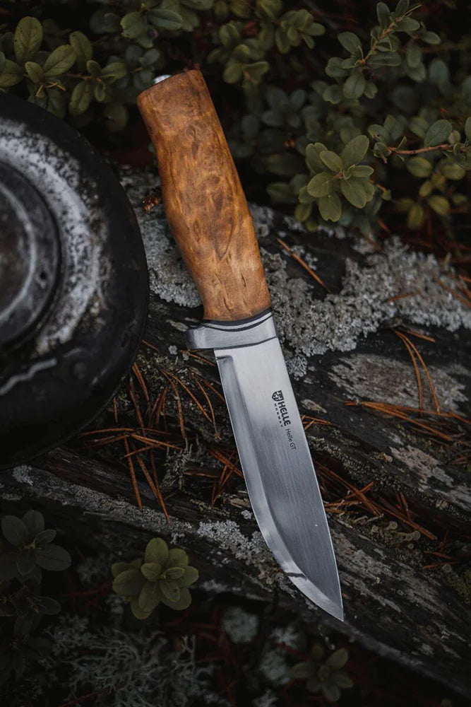 Helle GT Messer fuer Outdoor Bushcraft und Jagd als robustes Allround Messer