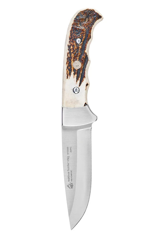 Puma IP Jagdmesser Hirschhorngriff robustes Outdoormesser fuer Wald und Revier