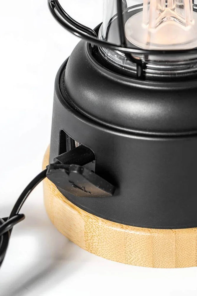 Vickywood Woody Lantern Campinglampe dimmbar mit USB Ladung