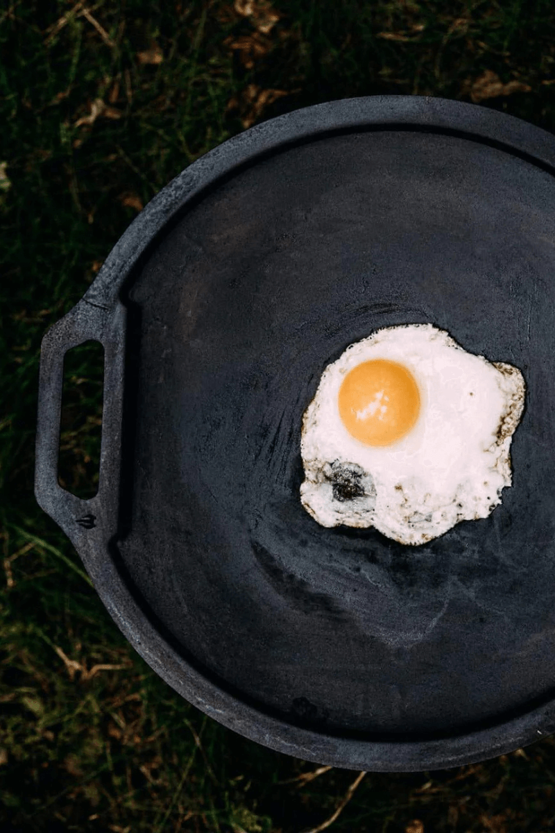 Dalum Griddle mit Aufbewahrungstasche als Grillplatte für Outdoors Spiegelei