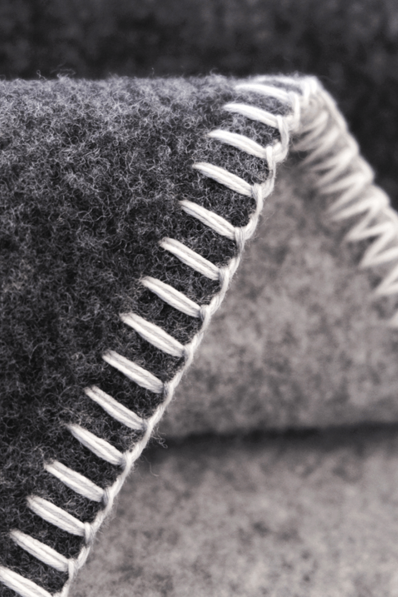 coastland Merino-Wolldecke zweifarbig