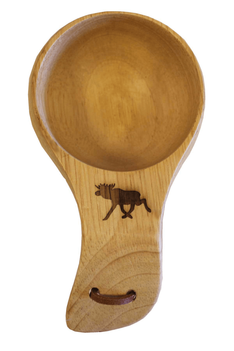 Stabilotherm Holz Kuksa mit Elch-Motiv, weitere Ansicht
