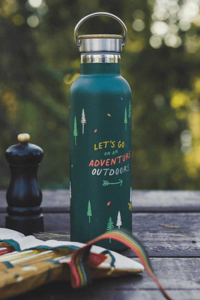 Trinkflasche von Roadtyping aus Edelstahl mit Vakuumisolierung