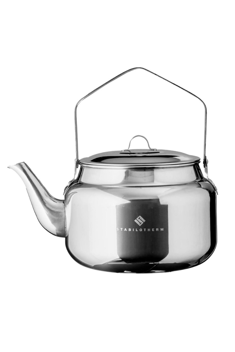 Edelstahl Coffeepot Kaffeekessel Wasserkessel von Stabilotherm für Dein Outdoor Cooking Erlebnis