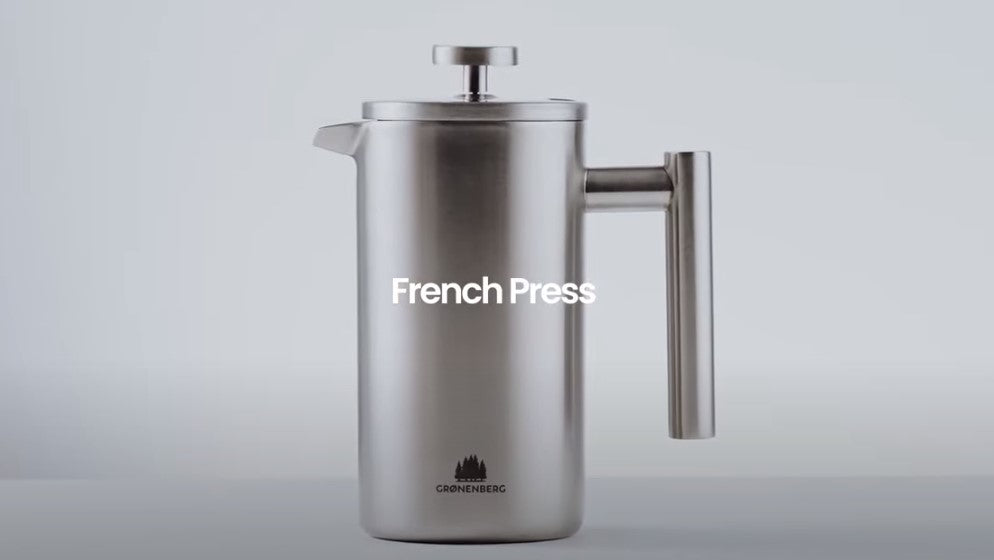 Grønenberg Edelstahl French Press inkl. Ersatz-Filter, Detailansicht
