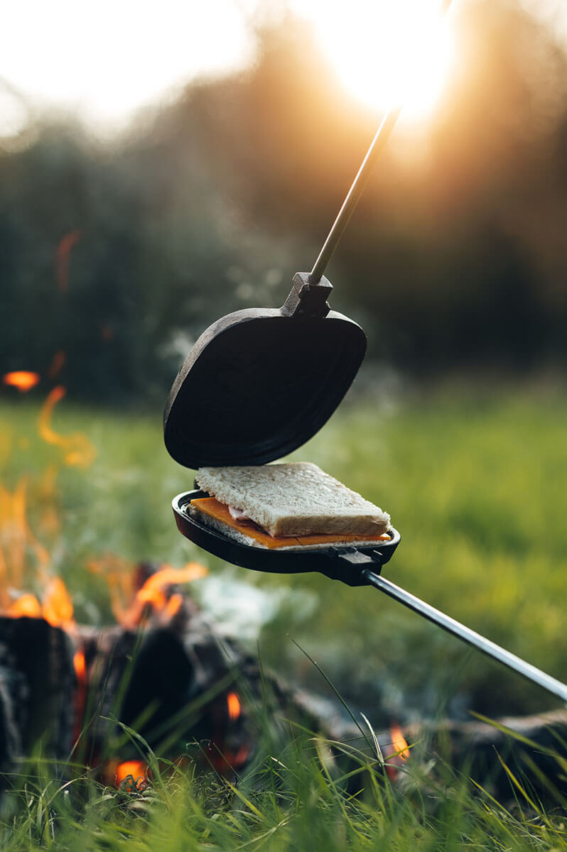 Stabilotherm Sandwicheisen mit Elchmotiv von Sandwich Iron Outdoor Küche