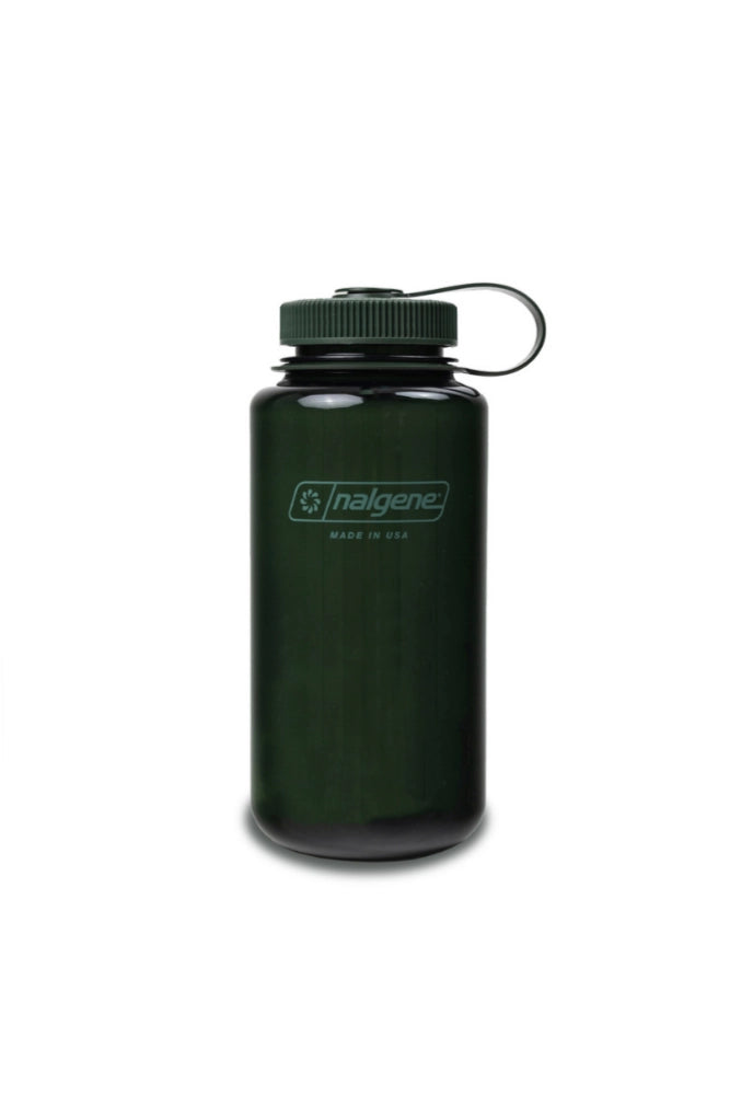 Grüne Nalgene 1L Weithals-Trinkflasche für Outdoor, Camping und Alltag