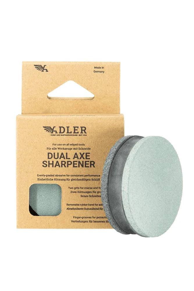 Adler Schleifstein 80 220 fuer Aexte Beile zweiseitiger Naturstein fuer grobe und feine Schaerfe