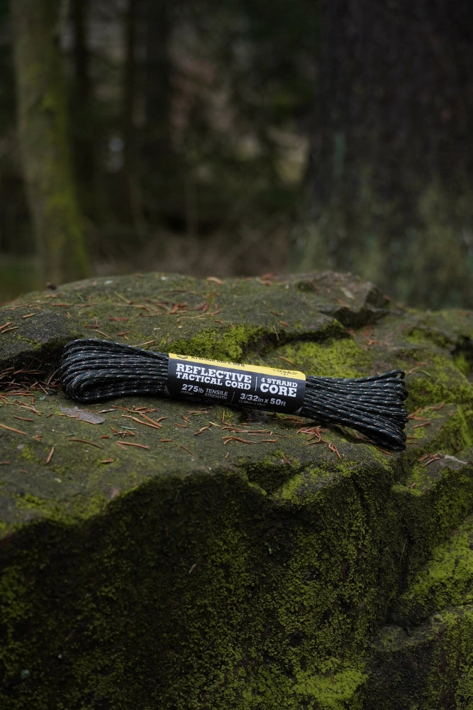 Atwood 275 Tactical Paracord Reflective in Woodland – reflektierendes Outdoor-Seil in der Frontansicht.