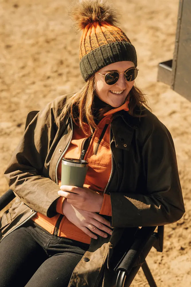 Campo Libre Thermobecher Bono 350ml in Moss Green Gruen in der Outdoor Kueche beim Camping und Vanlife