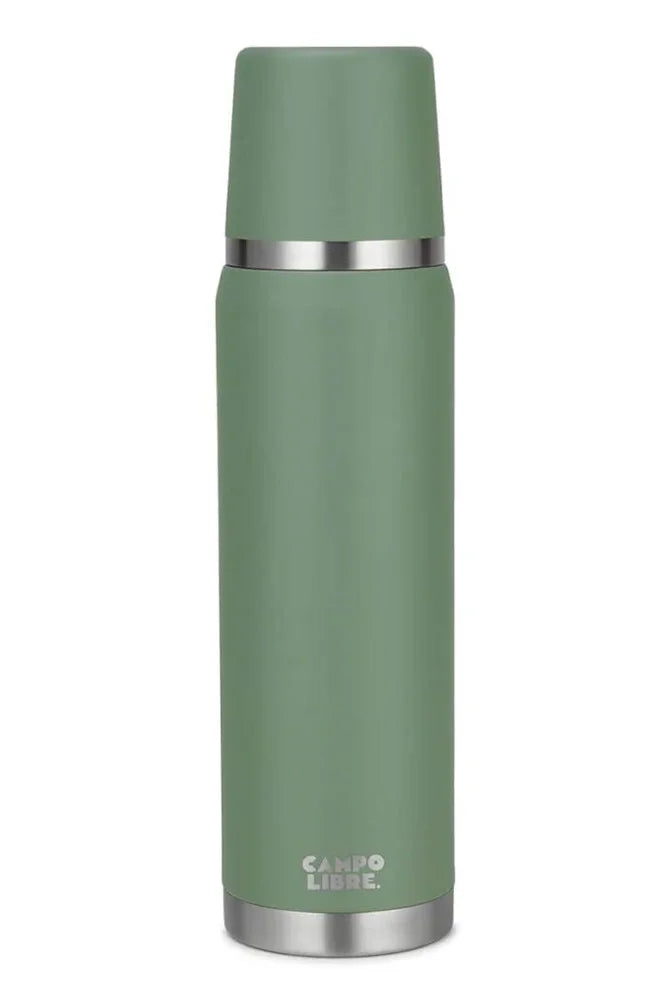 Campo Libre Thermosflasche Jaco 1L aus Edelstahl in Moss Green Gruen als Freisteller