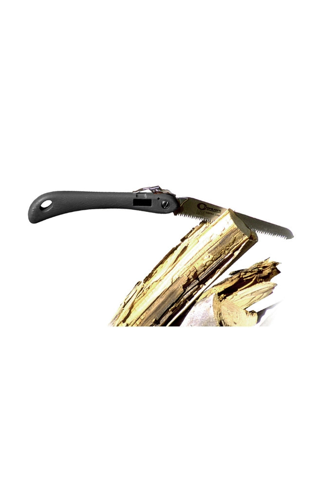 Freigestelltes Produktbild der Coghlans Sierra Säge. Leichte, klappbare Outdoor-Säge für Bushcraft, Camping und Trekking.