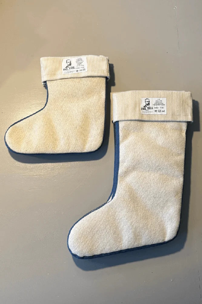 Emil Thiel Rudolf Lammfell-Stiefelsocken aus Lammwolle, Detailansicht