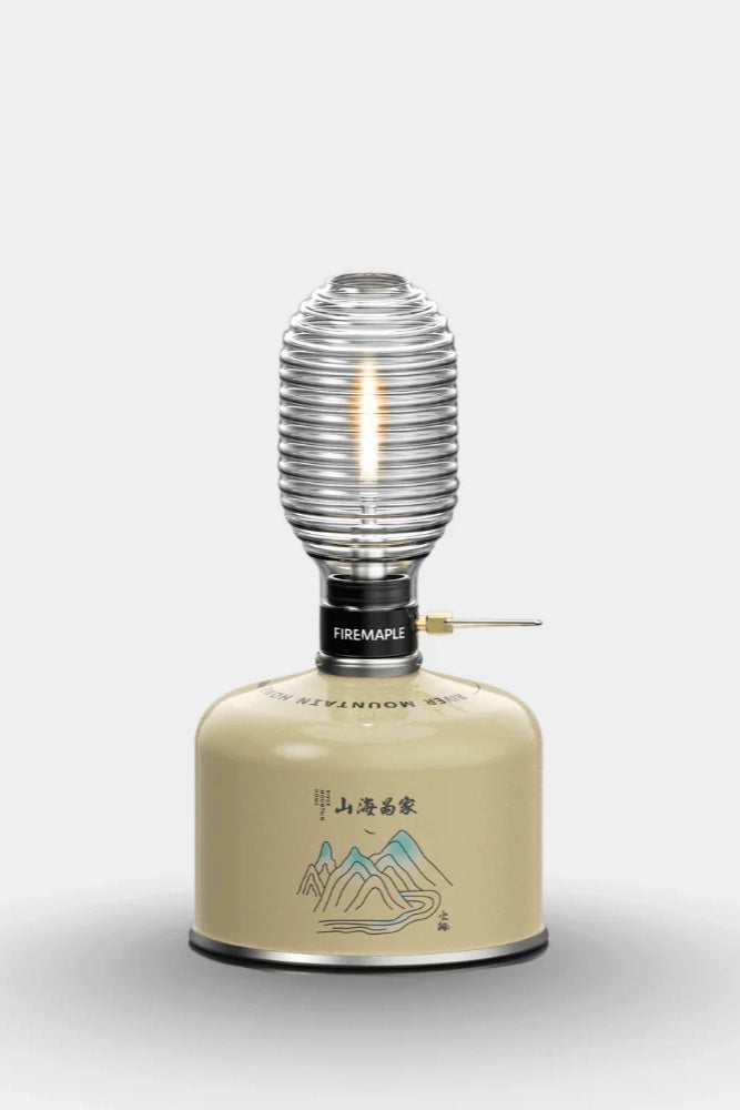 Fire Maple Firefly Gaslaterne freigestellt – ultraleichte Camping Lampe für Outdoor