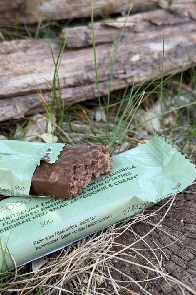 Food Force Cookie Cream Riegel mit Überzug als Outdoor-Verpflegung für Rucksack, Camp, Trekking und Notvorrat