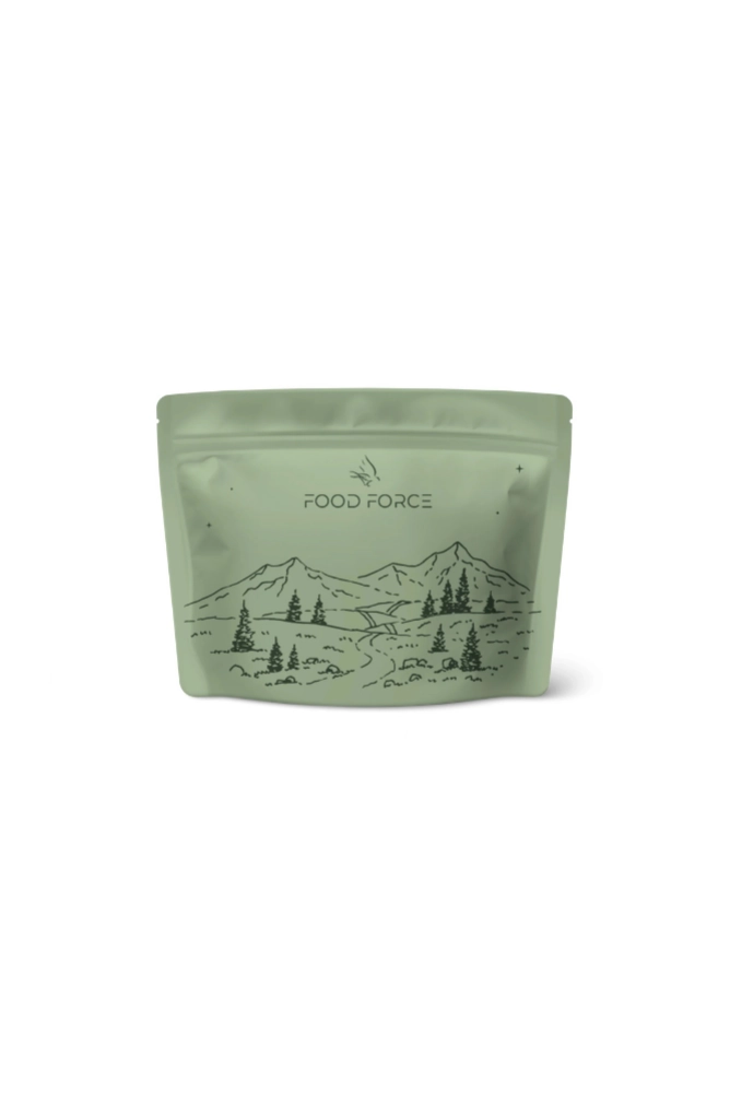 Food Force Creamy Pasta with Beef 150 g als leichte Trekkingnahrung für Outdoor, Camping und Wandertouren