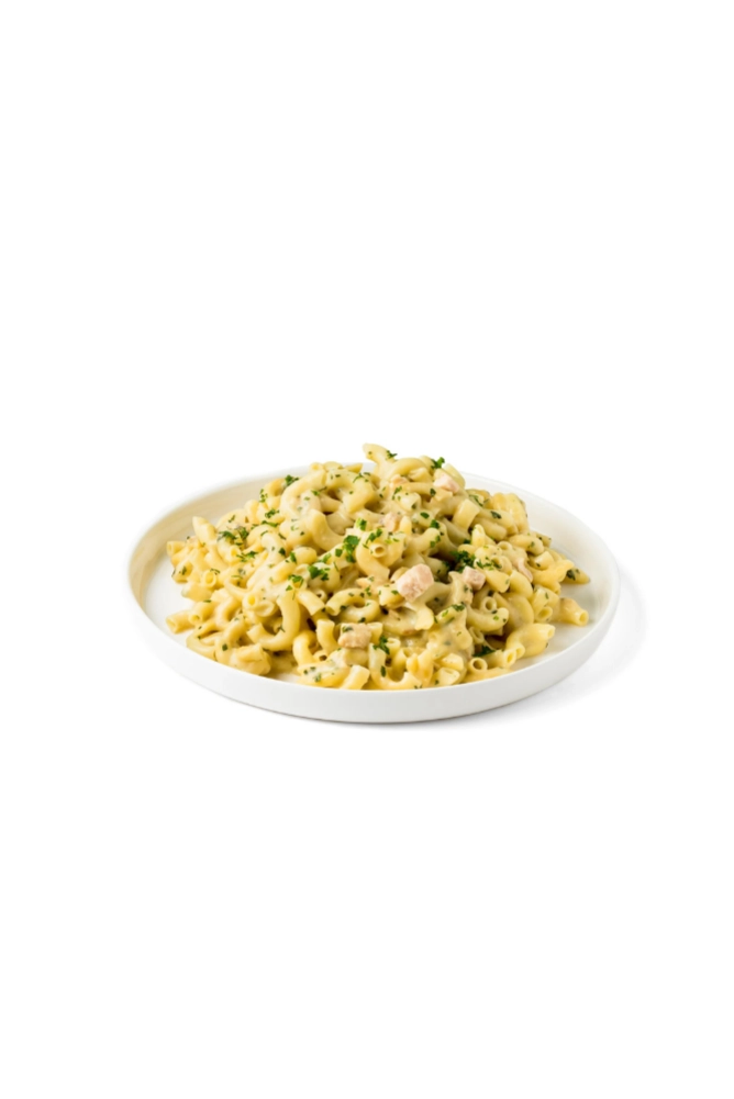 Food Force Pasta Carbonara 150 g als cremige Trekkingnahrung mit Pasta und Hähnchenbrust für Camping und Outdoor