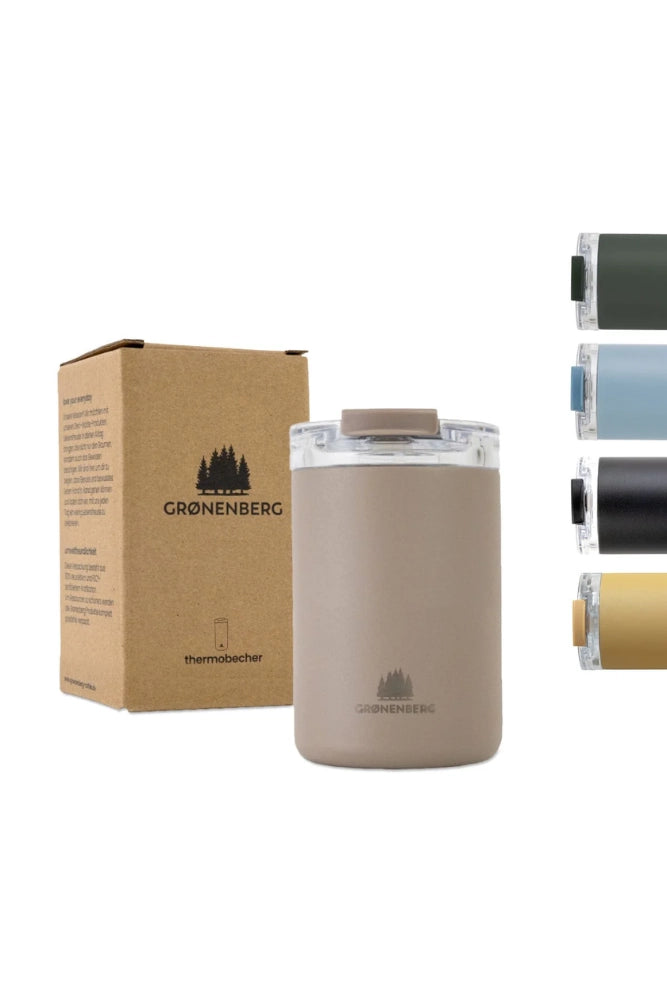 Groenenberg Thermobecher 320 ml in Earth – nachhaltiger Edelstahl-Becher für Kaffee und Tee.