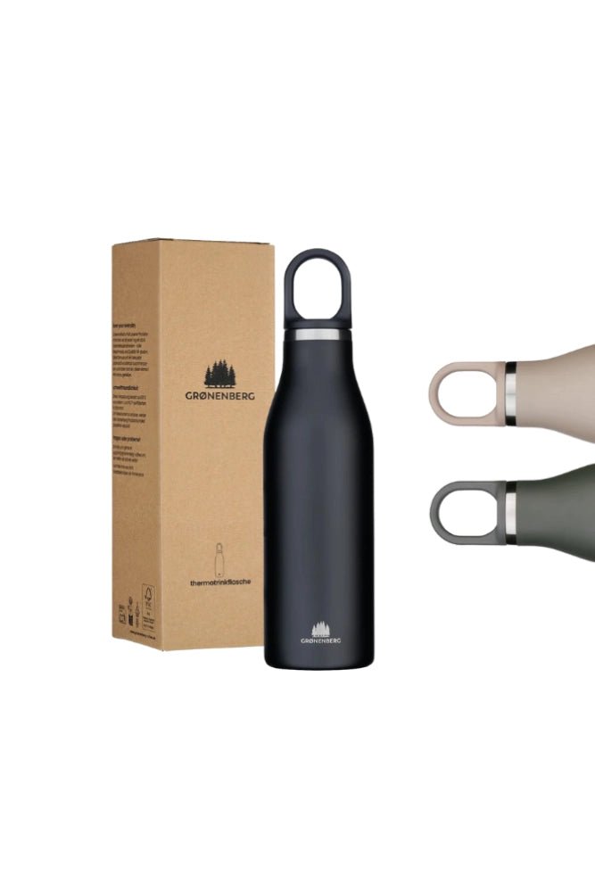 Groenenberg Thermo-Trinkflasche aus Edelstahl – robuste Isolierflasche für Outdoor, Wandern und unterwegs