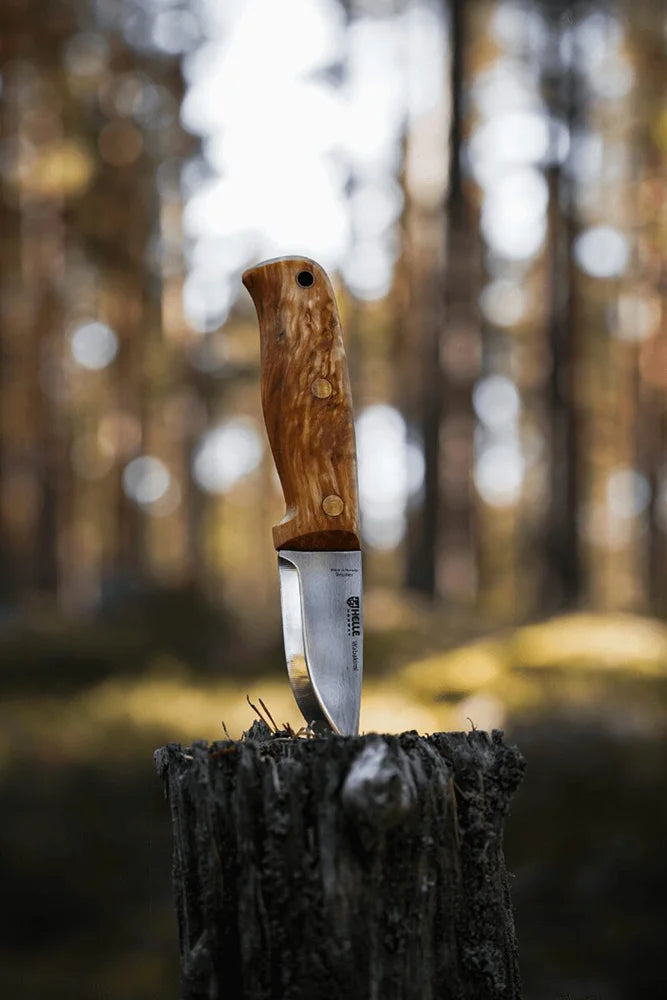 Helle Wabakimi Sleipner Outdoormesser zuverlaessiges Messer fuer Holzarbeiten und Lagerplatz