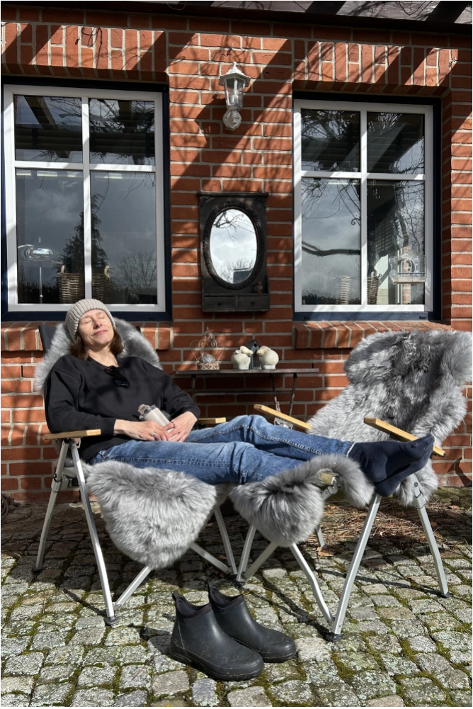 Merino Schaffell Partner Bundle mit natürlichen Lammfellen für gemütliche Momente zu zweit