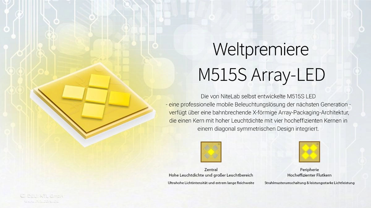 Nitecore EX7 – M515S Array-LED Weltpremiere für extreme Leistung und Effizienz
