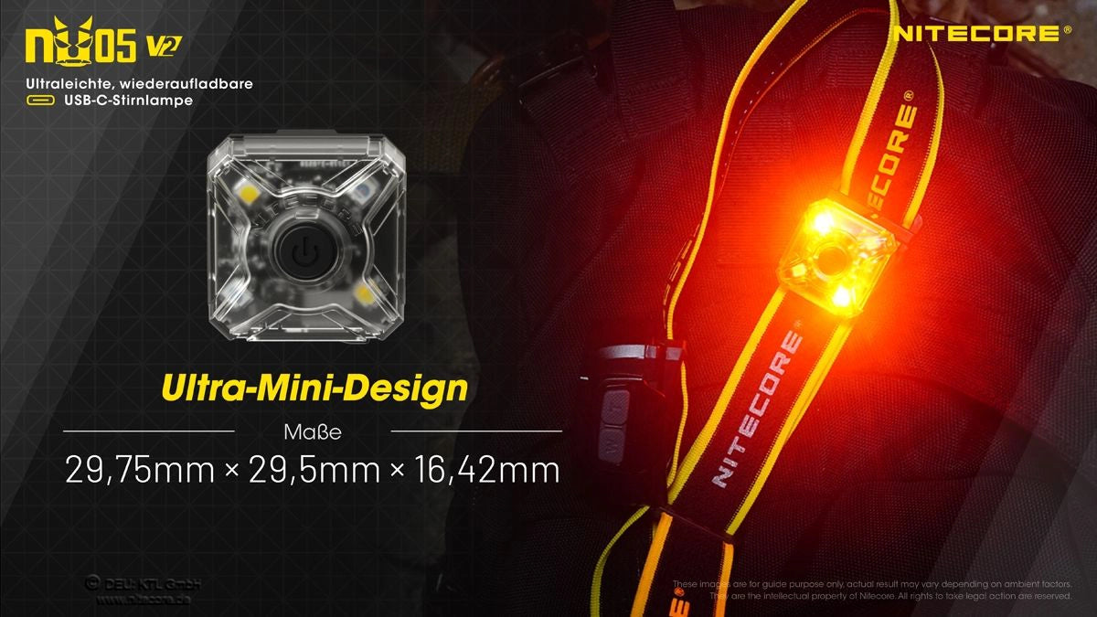 Nitecore NU05 V2 – Ultra-Mini-Design, kaum größer als ein Schlüsselanhänger