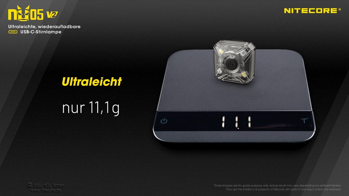 Nitecore NU05 V2 Sicherheitslicht – ultraleichtes Gewicht (11 g)