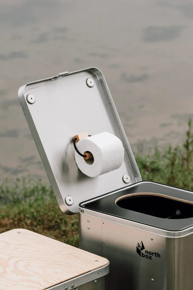 Northbox magnetischer Rollenhalter fuer Trenntoilette Outdoor Camping und Vanlife