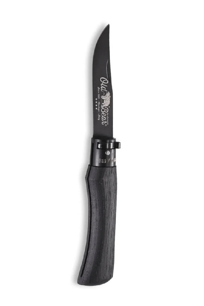 Old Bear klassisches Klappmesser Walnussholz traditionelles Taschenmesser fuer Alltag und Outdoor
