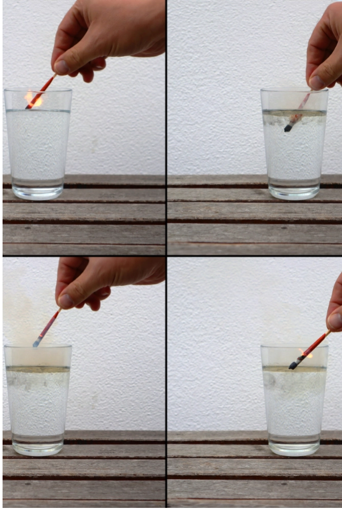 Sturmstreichhölzer brennen unter Wasser – Praxistest Outdoor Feuerstarter