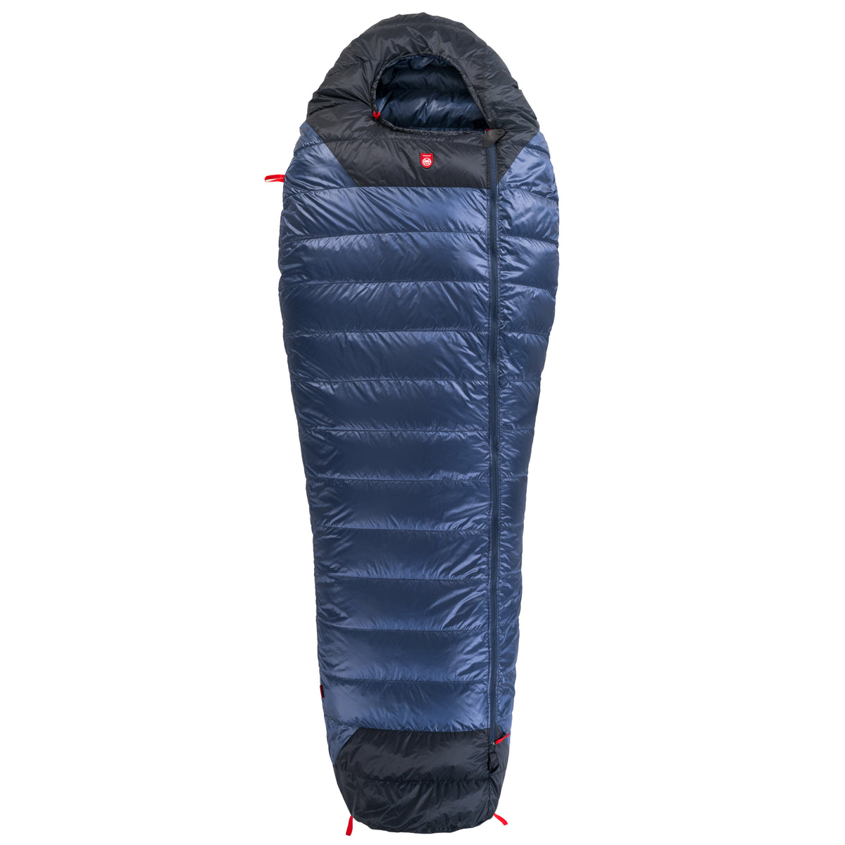 Pajak Core 350 Daunenschlafsack in Navy geschlossen als Freisteller von oben