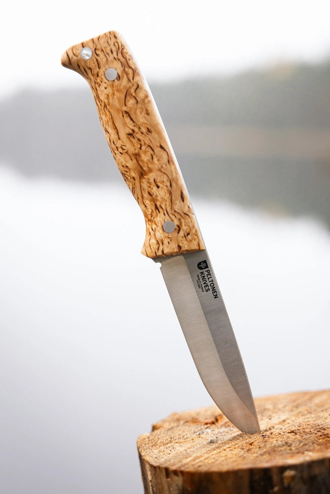 Peltonen M07 Full Tang Messer mit Maserbirkegriff