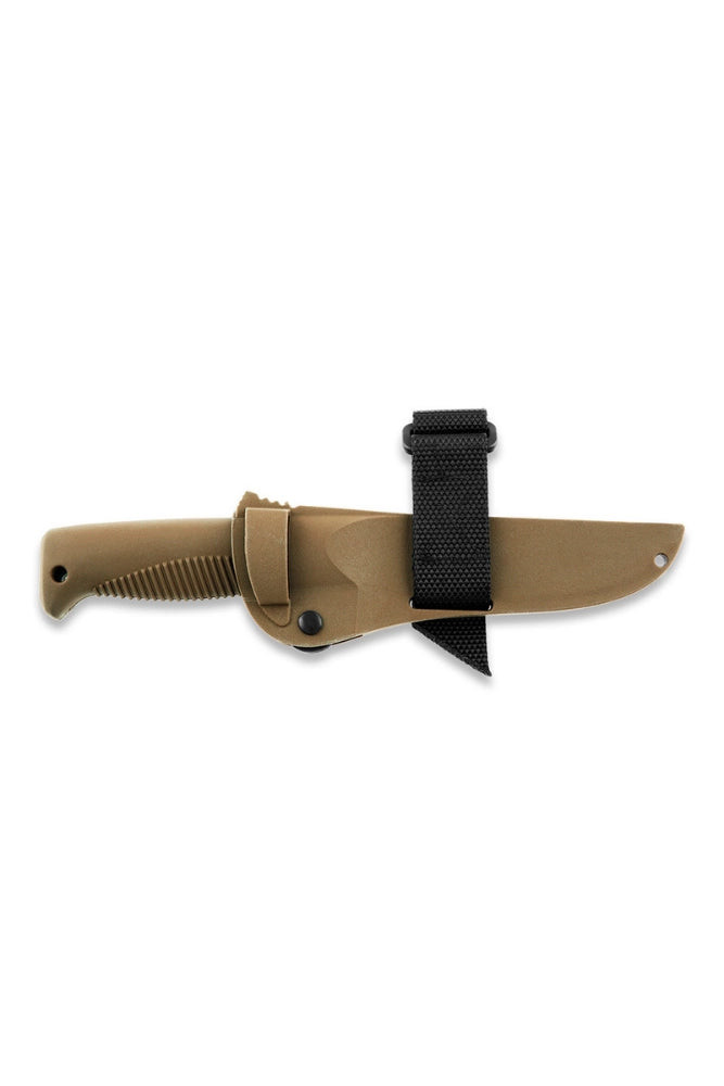 Peltonen M07 Ranger Puukko Messer coyote Scheide mit Befestigung Freisteller
