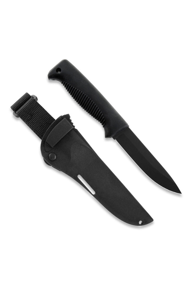 Peltonen M07 Ranger Puukko Messer schwarz mit Kunststoffhülle Freisteller