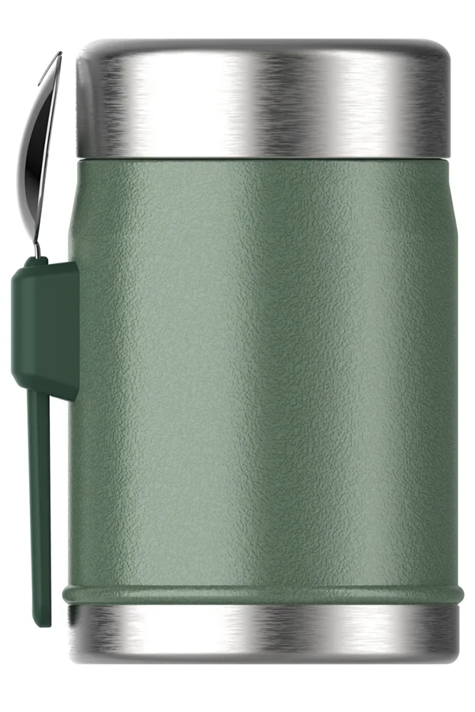 Stanley Classic Legendary Food Jar mit Spork – robuster Edelstahl-Isolierbehälter als Freisteller für Outdoor und Camping