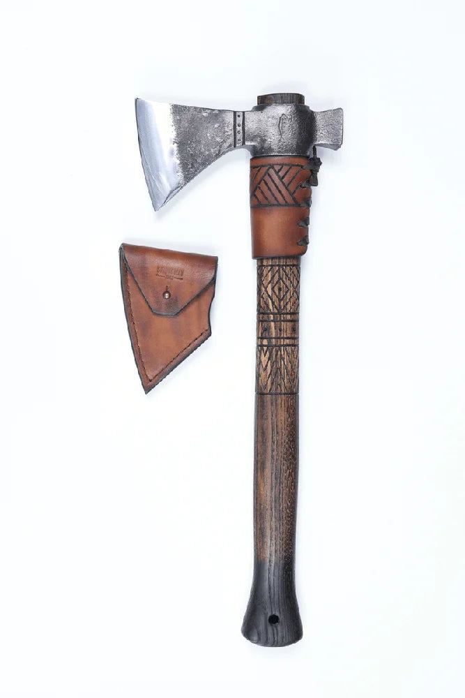 Strongway Tools Tomahawk Axt handliche Axt mit hoher Kontrolle und griffigem Stiel
