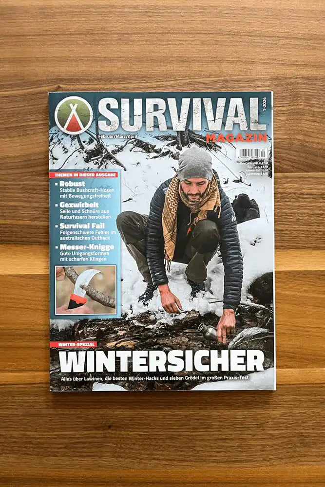 Survival Magazin 01 2024 Outdoor Magazin mit Survival und Bushcraft Themen