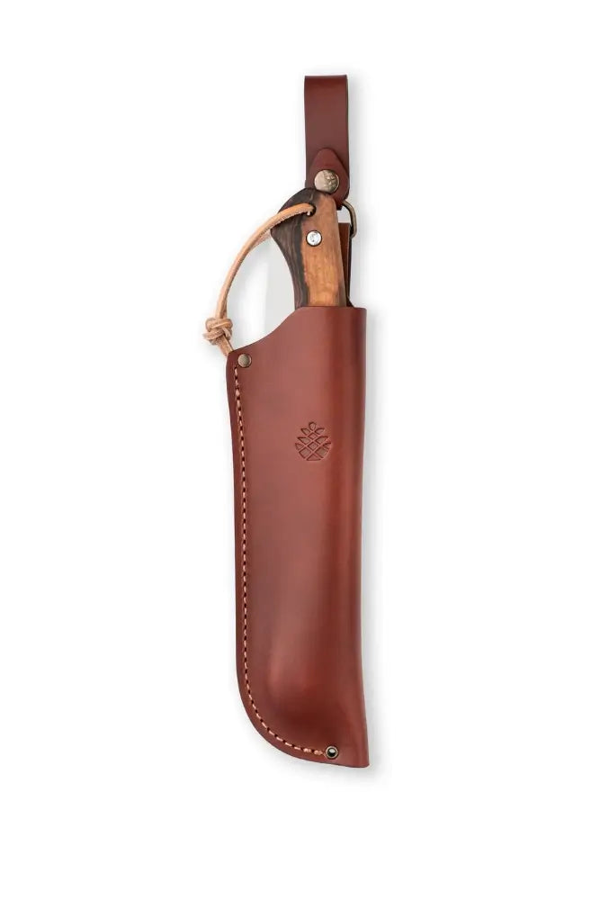 Woxna Alfta Scheide 180 mm aus Leder – hochwertige Lederscheide für Klappsägen